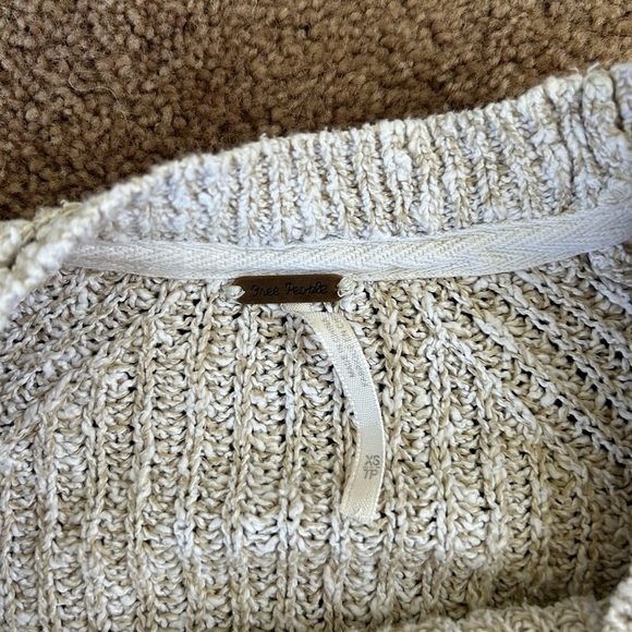 Free People Cream Knit Sweater - Picture 3 of 4